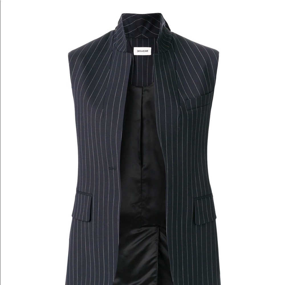 Zadig & Voltaire Vex striped waistcoat - Picture 4 of 8